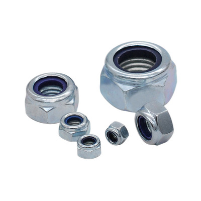 DIN985尼龙锁紧螺母碳钢镀锌