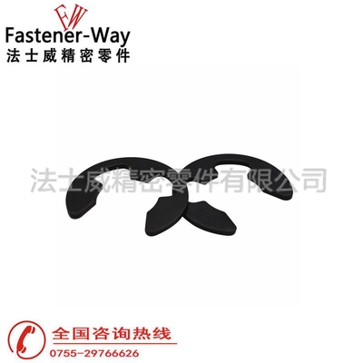 GB896 65MN发黑 开口挡圈 E型卡簧 E型卡扣 Ø1.5Ø2Ø3Ø4Ø5Ø6Ø7Ø8Ø9Ø10Ø12