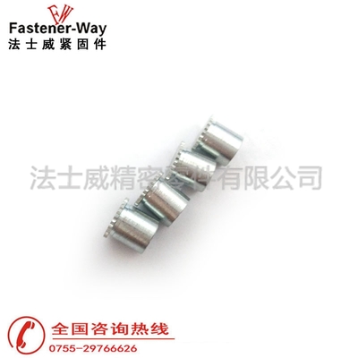 碳钢滚花头花齿头压铆螺母柱DSO