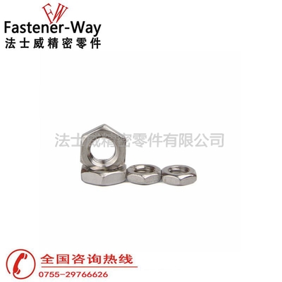 DIN439不锈钢薄螺母六角薄型螺丝帽