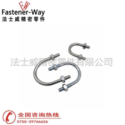 碳钢热镀锌U型螺栓 U形管卡管夹骑马固定卡M6M8M10M12