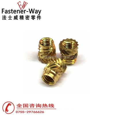 SL滚花热熔铜螺母嵌件
