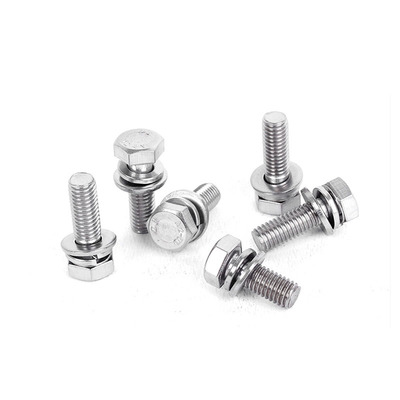 GB9074.17不锈钢六角头组合螺栓