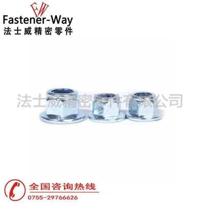 DIN6926法兰尼龙锁紧螺母M3M4M6M8M10M12M16