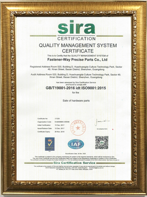 ISO9001-2015证书英文