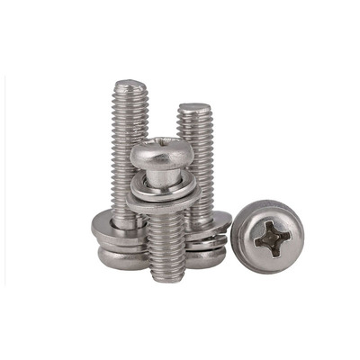 GB9074.8不锈钢十字小盘头组合螺丝